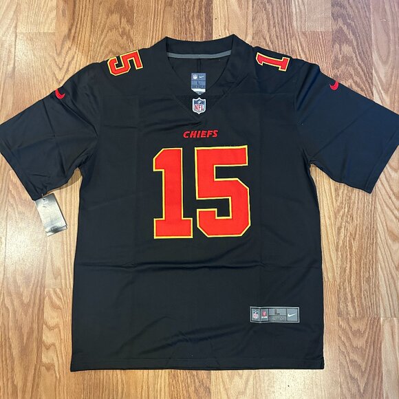NWT Nike Patrick Mahomes Kansas City Chiefs Jersey Black Men’s L-XL - Picture 1 of 2
